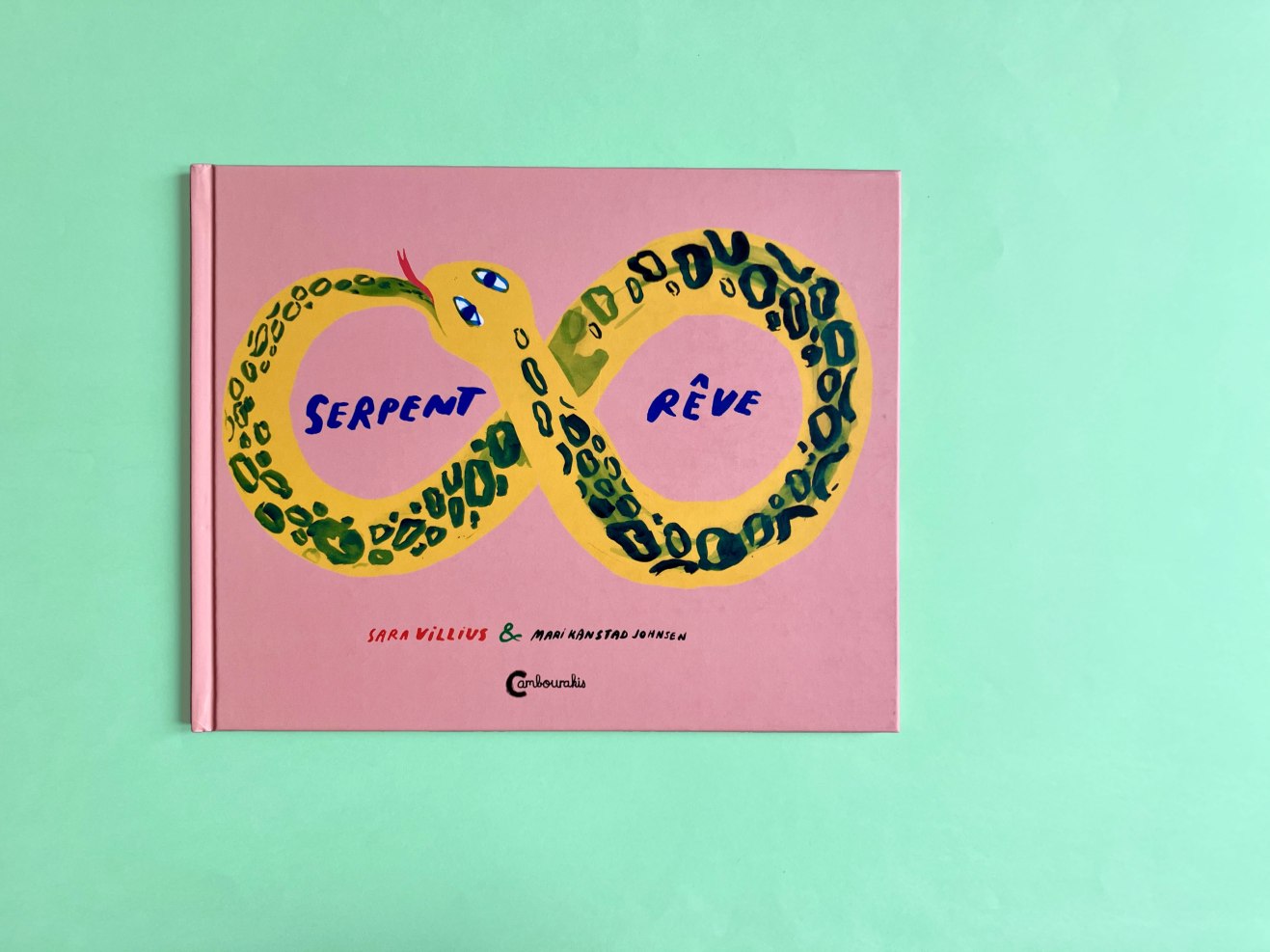 Couverture de l'album "Serpent rêve" de Dara Villius et Mari Kanstad Johnsen aux éditions Cambourakis.